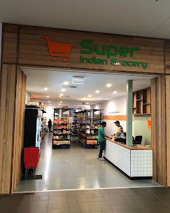 Super Indian Grocery storefront entrance in Kilburn